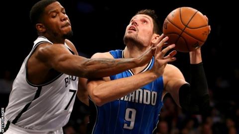 Nikola Vucevic of the Orlando Magic