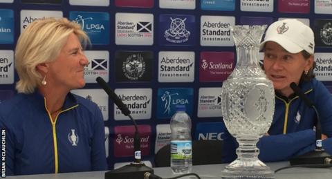 Kathyrn Imrie and Catriona Matthew