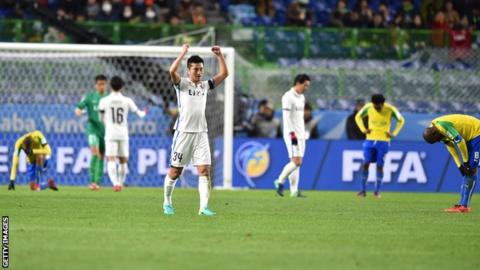 Kashima Antlers against Mamelodi Sundowns at the Club World Cup