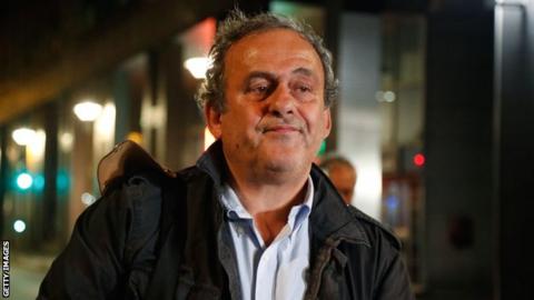 Former Uefa president Michel Platini