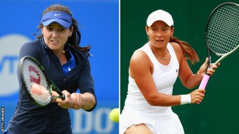 Laura Robson and Tara Moore