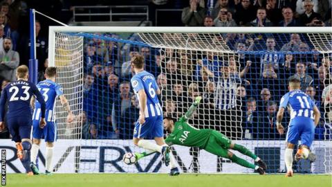 There were just 143 seconds between Harry Kane giving Spurs the lead, and Pascal Gross' equaliser
