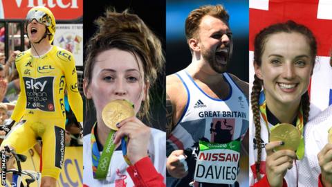 Geraint Thomas, Jade Jones, Aled Sion Davies and Elinor Barker