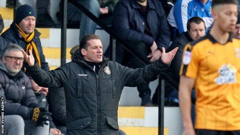 Newport County manager Graham Westley