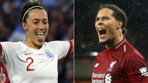 Lucy Bronze and Virgil van Dijk
