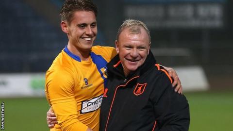 Danny Rose and Steve Evans