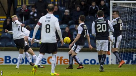 Craig Sibbald scores