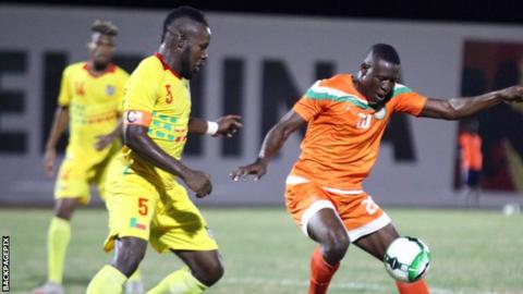 Benin and Niger in action at the WAFU Cup of Nation
