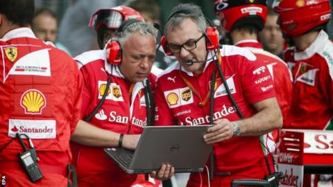 Ferrari engineers