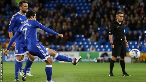 Peter Whittingham scores for Cardiff City