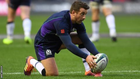 Greig Laidlaw kicked five conversions in last weekend's rout of Fiji at Murrayfield