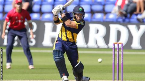 Colin Ingram in action for Glamorgan during a one-day match