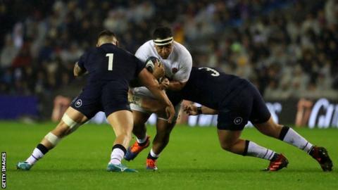 Mako Vunipola against Scotland