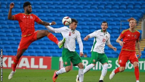 Ellis Harrison in action against Bulgaria