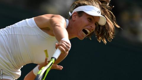Johanna Konta is out of Wimbledon