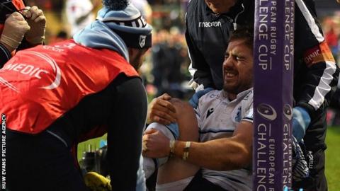 Matthew Morgan receives treatment
