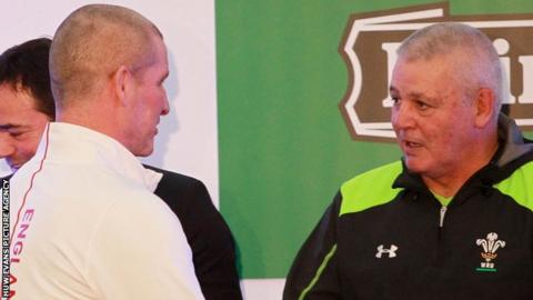 Stuart Lancaster and Warren Gatland