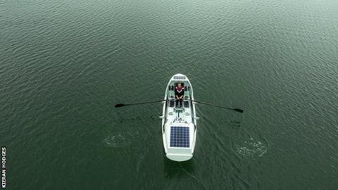 Bird's eye shot of Victoria Evans