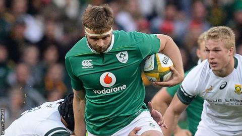Iain Henderson in action against South Africa in Port Elizabeth