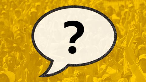 A picture of a question mark in a speech bubble