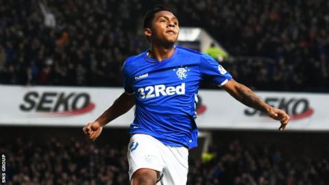 Rangers striker Alfredo Morelos has scored 20 goals so far this season