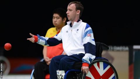 Boccia player Stephen McGuire