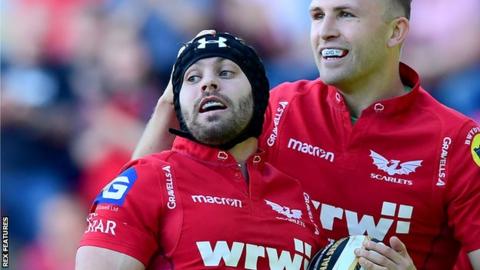 Leigh Halfpenny injured his hamstring in the quarter-final win over Cheetahs