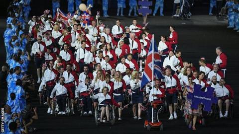 Great Britain at the Rio 2016 Paralympics opening ceremony