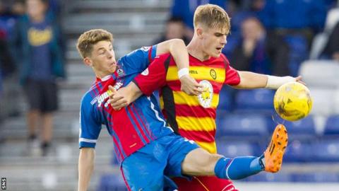 Ryan Christie playing for Inverness Caledonian Thistle against Partick Thistle