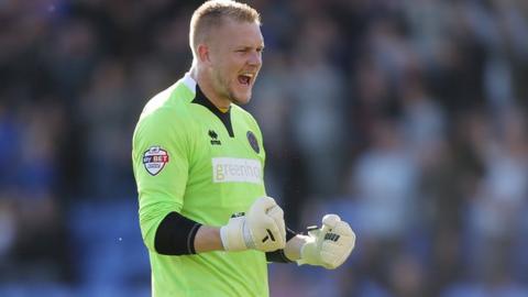 Shrewsbury Town goalkeeper Mark Halstead