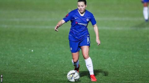 Fran Kirby in action for Chelsea Women