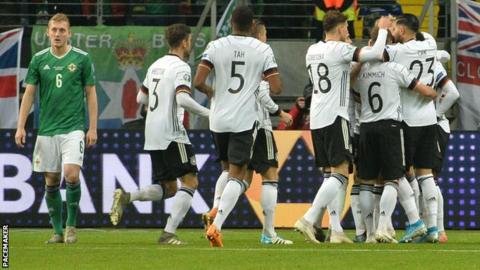 George Saville as Germany celebrate