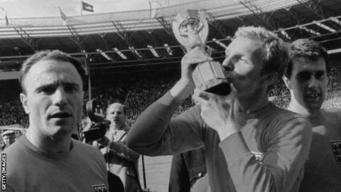 George Cohen, Bobby Moore and Geoff Hurst