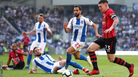 Brighton 0-1 Southampton: Pierre-Emile Hojbjerg strike seals ...