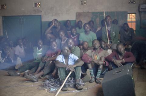 St Patrick's pupils sitting together on the floor
