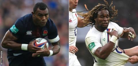 England's Semesa Rokoduguni and Marland Yarde