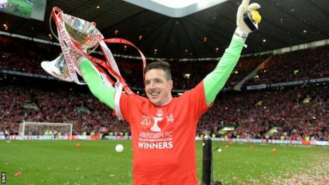 Jamie Langfield was in goal for the 2014 League Cup final