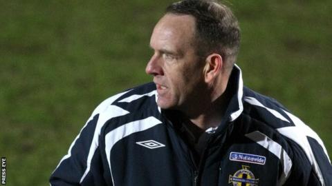 Kenny Shiels watched Glentoran's draw with Coleraine