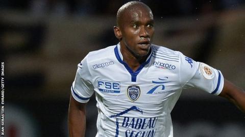 Troyes' South African defender Anele Ngcongca