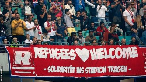 Refugee banner