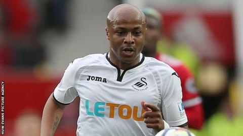 Andre Ayew: Striker to leave Swansea City for Fenerbahce loan