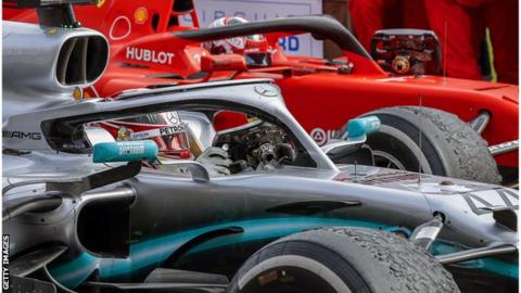 Lewis Hamilton and Charles Leclerc