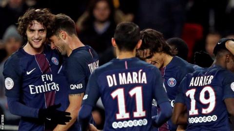 Paris St-Germain celebrate