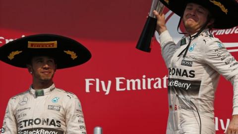 Lewis Hamilton and Nico Rosberg