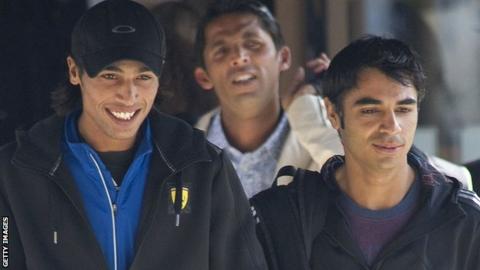 Mohammad Amir, Mohammad Asif and Salman Butt
