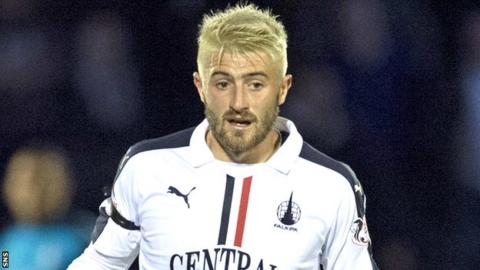 Falkirk scorer Lewis Kidd