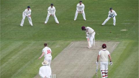 Action from Glamorgan's friendly against Somerset