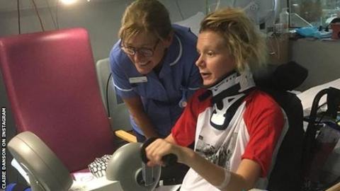 Claire Danson posts a picture of herself on Instagram
