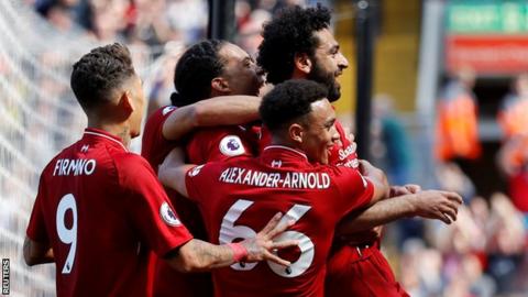 Liverpool 4-0 Brighton & Hove Albion - BBC Sport