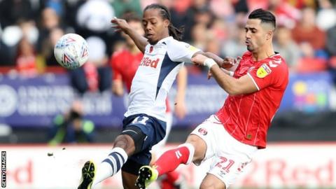 Beram Kayal, right, playing for Charlton